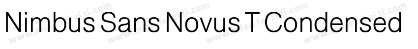 Nimbus Sans Novus T Condensed Bold字体转换